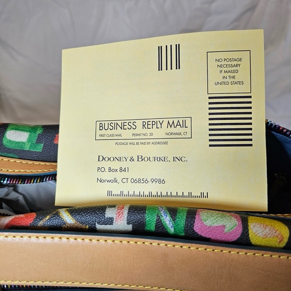 Dooney & Bourke Colorful Lettered Shoulder Bag - Picture 12 of 14